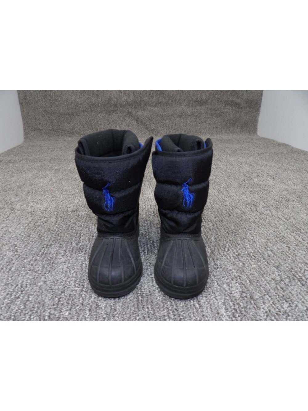 Polo Ralph Lauren Unisex Kids Black Winter Snow Boots US 8 Toddler